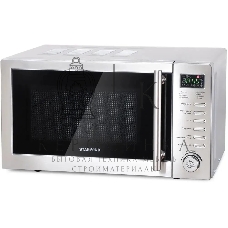 Микроволновая печь Starwind SMW5220 нержавеющая сталь, 20 л, 700 Вт, переключатели - кнопки, поворотный механизм