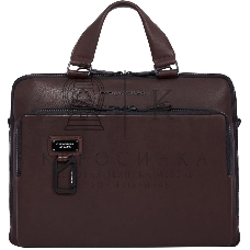 Сумка для ноутбука Piquadro Harper CA4098AP/TM, натур.кожа, темно-коричневый