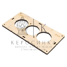 Шаблон для подрозетников EKF Expert sh-d68-3 c 3 отверстиями d 68 мм