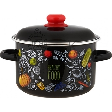 Кастрюля Appetite 1RD181М Healthy food эмалированная сталь 3 л