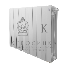 Радиатор биметаллический Royal Thermo PianoForte 500 белый VR80 - 12 секц.