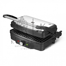 Гриль электрический BQ GR3006, черный/стальной