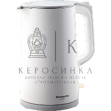 Чайник электрический Panasonic NC-CWK50 1.7 л, 1500 Вт, белый корпус: нерж.сталь/пластик