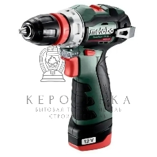 Дрель-шуруповерт Metabo PowerMaxx SB Basic 600385710, 12 В, 2 Ач, 34 Нм, щеточный, ударный