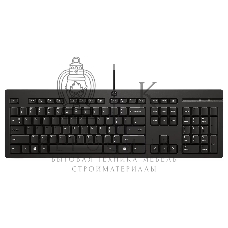 Клавиатура проводная HP 125 проводная, USB Type-A, чёрный