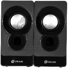 Акустическая система Oklick OK-165 2.0 черный 6Вт