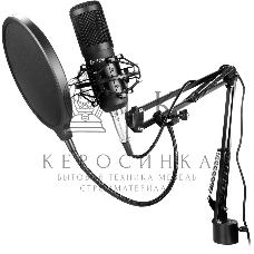 Микрофон проводной Оклик SM-600G 2.5м черный