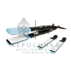 Выпрямитель для волос Galaxy GL 4505 черный/голубой, 27,5/57 мм, 200 °C, 1 режим