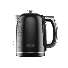 Чайник электрический Galaxy Line GL 0360 1.7 л, 2200 Вт, черный корпус: нерж.сталь/пластик