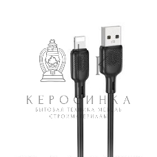Кабель BOROFONE (6941991115530) BX113i 3m USB 2.4A для Lightning - 3м, черный