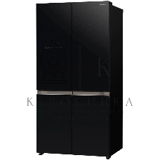Холодильник Hitachi R-WB720PUC1 GCK черный трехкамерный 357/103л морозилка снизу, No Frost, Side by Side