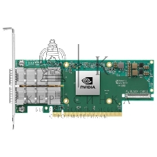 Сетевая карта Infiniband/ Nvidia ConnectX-6 DE InfiniBand adapter, HDR, single-port QSFP56, PCIe 4 .0 x16, No Crypto, Tall Bracket