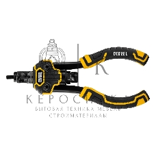 Заклепочник Denzel для резьбовых заклепок, двуручный, заклепки М3, М4, М5, М6, М8, М10, M12