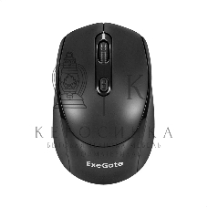 Мышь беспроводная ExeGate Professional Standard SR-9005 черный, 1200 dpi, радиоканал, USB, кнопки - 4