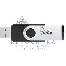 Флешка USB Netac U505 (NT03U505N-032G-32BK), 32Gb, USB 3.0, R/W 110/45, черный/серебристый
