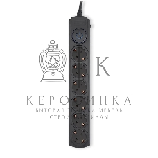 Сетевой фильтр Ippon BK-6-EU-3-16-B 3 м, 6 розеток, черный, коробка