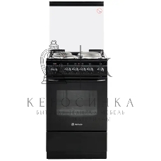 Плита электрическая De Luxe 5004.10э (кр)-001 черный, конфорок 4 шт, духовка 43 л, 50 см x 85 см x 50 см