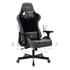 Кресло игровое Бюрократ VIKING 7 KNIGHT B FABRIC черный текстиль/эко.кожа крестовина металл/пластик