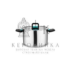 Кастрюля Lara LR02-244 с крышкой, нержавеющая сталь, 5-слойное капсул. индукц. дно, складные ручки 5 л