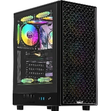 Компьютерный корпус Formula V Line MANA Dynamic Black AR, ATX, TYPE-C*1, USB3.0*2, FRONT 3x120мм ARGB, REAR 1x120мм ARGB