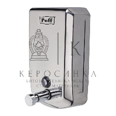 Дозатор для жидкого мыла из нерж. стали Puff-8715, хром, 1000 мл, с ключом, 21х14х11 см