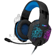 Гарнитура проводная SVEN AP-U980MV, черный-синий (USB, LED, 7.1, 2.2m)