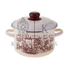 Кастрюля Appetite 1RD201M Cafe эмалированная сталь, цилиндрическая 4 л