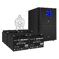 Комплект Источник бесперебойного питания EX295990RUS + батарея 40Aч EX282976RUS 4шт (инвертор, синус, для котла) ExeGate SineTower SZ-3000.LCD.AVR.3SH.1C13.RJ.USB <3000VA/2400W, чистый синусоида, LCD дисплей, AVR, 3хSchuko+1хC13, RJ45/11, USB, линейно-инт