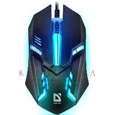 Мышь проводная Defender Hit MB-550 черный, 1600 dpi, USB, кнопки - 4