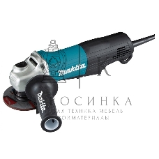 Угловая шлифовальная машина (болгарка) Makita GA5050R,ф125мм,1300Вт, 11000об\м,2.5кг,кор,anti-restart,пл. пуск,держ-ль Anti