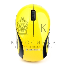 Мышь беспроводная Gembird MUSW-615 желтый, 1200 dpi, радиоканал, USB, кнопки - 3