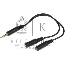 Адаптер аудио A4Tech AD-3P 2xJack 3.5 (f)/Jack 3.5 (m) 0.2м. черный