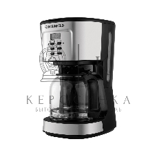 Кофеварка капельная Maunfeld MF-722S серебристый/черный, исп. кофе - молотый, 1.5 л, 900 Вт.