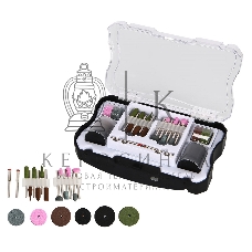 Набор оснастки для гравера (102 шт) Deli DH-ZMT04-EH1 хвостовик 3,2мм, пласт. кейс