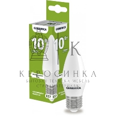 Лампа светодиодная C35 свеча 10Вт 230В 4000К E27 GENERICA