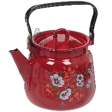 Чайник СИБИРСКИЕ ТОВАРЫ С2716.ЯР, С2716.3ЯР,С2716.ЯР*106 Вишневый эмал 3,5 л с рис