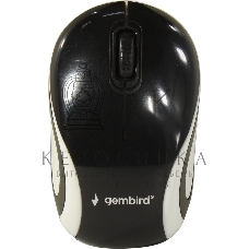 Мышь беспроводная Gembird MUSW-610 черный, 1200 dpi, радиоканал, USB, кнопки - 3