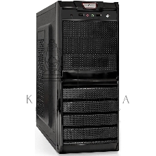 Компьютерный корпус Miditower ExeGate XP-329S-UNS450 (ATX, БП UNS450 с вент. 12см, 2*USB, аудио, черный)