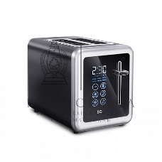 Тостер BQ T4002, 850 Вт, 7 степеней поджаривания, стальной/черный