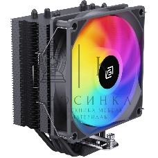 Устройство охлаждения(кулер) Oklick OG-CPC180FRGb-PWM1 черный 120мм алюминий+медь 1500rpm 20db 4-pin 180W 150мм