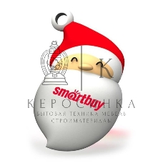 Флешка USB SmartBuy NY series Santa-A (SB16GBSantaA), 16Gb, USB 2.0, R/W 25/15, красный/белый