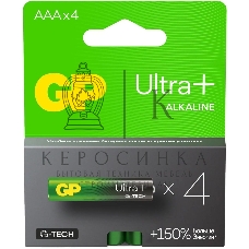 Батарея GP Ultra Plus Alkaline 24AUPA21-2CRSB4 AAA (4шт) блистер