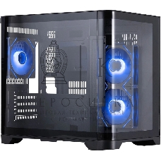 Компьютерный корпус 1STPLAYER UVIEW UV5 ARGB черный mATX 3x120мм ARGB fans UV5-BK-2FC7R-1FC7