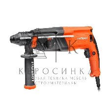 Перфоратор Patriot RH 263, SDS+, мощность 880 Вт, 2.9 Дж, 3 режима работы, макс.диаметр 26мм, глубиномер, кейс