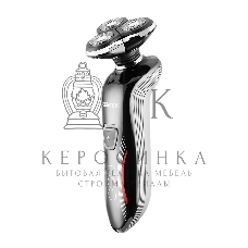 Электробритва Centek CT-2159 (черн/хром) 3 плавающие головки, аккумулятор+работа от сети, Li-Ion600мА·ч