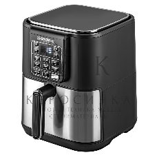 Аэрогриль Endever Skyline AF-130, черный/стальной, мощность 1800 Вт, объем 6 л, 7 авторежимов, температура 40-200 С, 1 шт/уп.