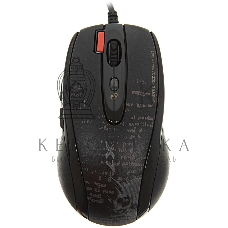 Мышь проводная A4Tech F5 черный, 3000 dpi, USB, кнопки - 7