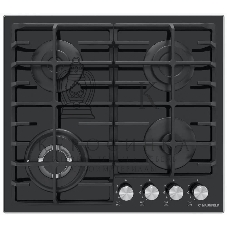 Газовая варочная панель Maunfeld EGHG.64.63CB/G, 4 конфорки, закаленное стекло, черный