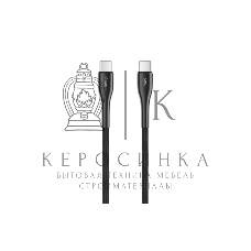 Кабель OLMIO STYLE, Type-C - Type-C, 60W, 1.2м, тканевая оплетка, черный