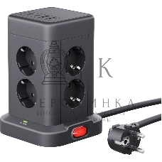 Сетевой фильтр Defender ILS 453 (3 м, 8 розеток, 2USB-A, 2USB-C)